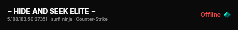 ~ HIDE AND SEEK ELITE ~ live status badge