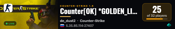 Counter[OK] *GOLDEN_LION* |ViP-FREE|  © live status badge