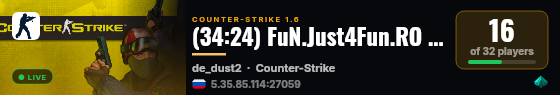 (34:24) FuN.Just4Fun.RO Clasic/Fun live status badge