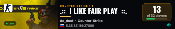 .::  I LIKE FAIR PLAY  ::. live status badge