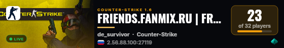 FRIENDS.FANMIX.RU | FREE VIP ALL TIME live status badge