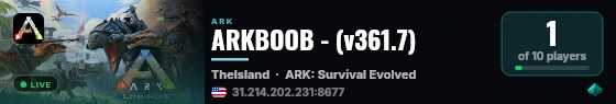 ARKBOOB - (v361.7) live status badge
