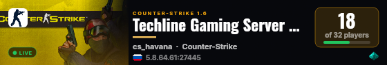 Techline Gaming Server ® / [CLASSIC-1000FPS]  ❤️ live status badge