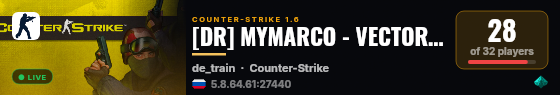 [DR] MYMARCO - VECTOR DeathRun live status badge