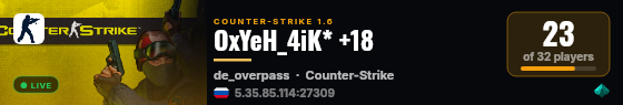 OxYeH_4iK* +18 live status badge