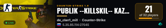 PUBLIK --KILLSKIL-- KAZAHSTAN 01 live status badge