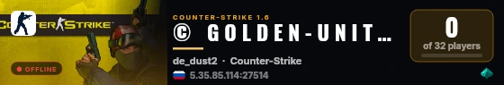 ©   G O L D E N - U N I T Y   ► live status badge