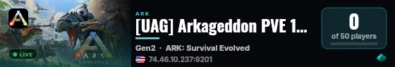 [UAG] Arkageddon PVE 10 [ 5XP 5XH 10XT ] - (v358.24) live status badge