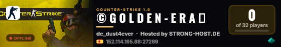 © G O L D E N - E R A ► live status badge