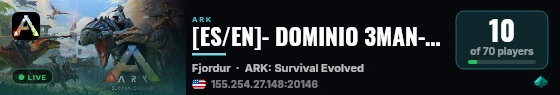 [ES/EN]- DOMINIO 3MAN-Fjor x15 - (v361.7) live status badge
