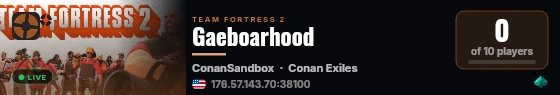 Gaeboarhood live status badge