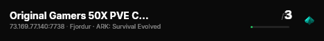Original Gamers 50X PVE Crossplay [Fjordur] - (v361.7) live status badge