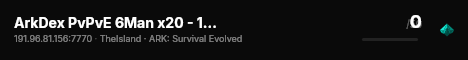 ArkDex PvPvE 6Man x20 - 17/07 - The Island - (v358.24) live status badge