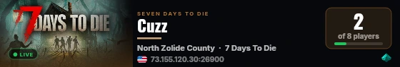 Cuzz live status badge