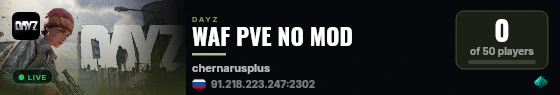 WAF PVE NO MOD live status badge
