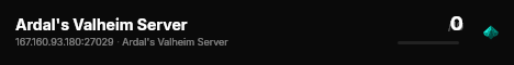 Ardal's Valheim Server live status badge