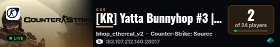 [KR] Yatta Bunnyhop #3 | 100 Tick | Asia live status badge