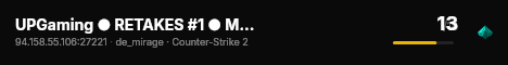 UPGaming ● RETAKES #1 ● MAPVOTE live status badge