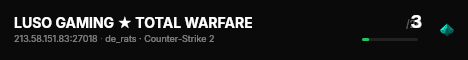 LUSO GAMING ★ TOTAL WARFARE live status badge
