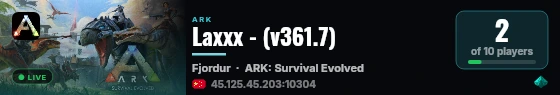 Laxxx - (v361.7) live status badge