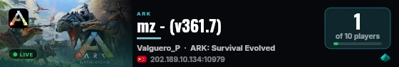 mz - (v361.7) live status badge