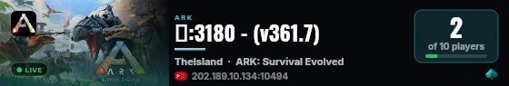 散:3180 - (v361.7) live status badge