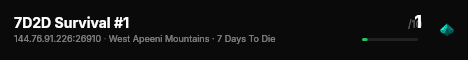 7D2D Survival #1 live status badge