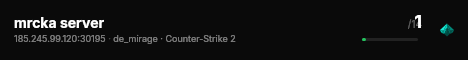 mrcka server live status badge