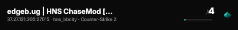 edgeb.ug | HNS ChaseMod [PRE | GStrafe | JumpStats] live status badge