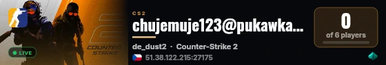 chujemuje123@pukawka.pl live status badge