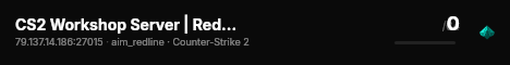 CS2 Workshop Server | Redline live status badge