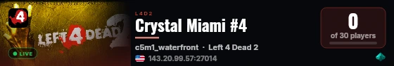 Crystal Miami #4 live status badge