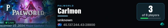 Carlmon live status badge