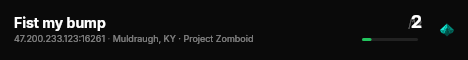 Fist my bump live status badge