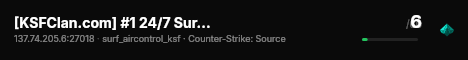 [KSFClan.com] #1 24/7 SurfTimer! [Beginner EU] (Tiers 1-2) live status badge