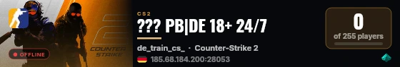 ??? PB|DE 18+ 24/7 live status badge