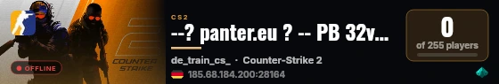 --? panter.eu ? -- PB 32v32 -- • live status badge
