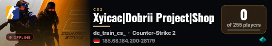 Xyicac|Dobrii Project|Shop live status badge