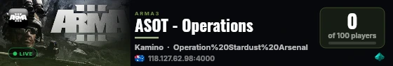 ASOT - Operations live status badge
