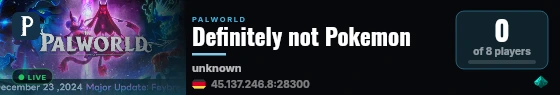 Definitely not Pokemon live status badge