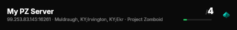 My PZ Server live status badge