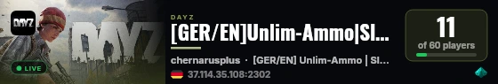 [GER/EN]Unlim-Ammo|Slow-Zmb|Quests|PvE|Trader|Beginner Chernaru live status badge