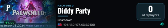 Diddy Party live status badge