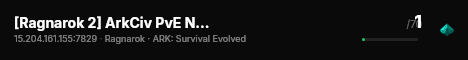 [Ragnarok 2] ArkCiv PvE NoWipe and CrossPlay - (v361.7) live status badge