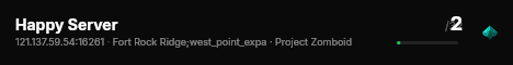 Happy Server live status badge
