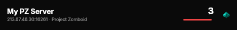 My PZ Server live status badge