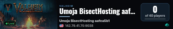 Umoja BisectHosting aafea5b1 live status badge
