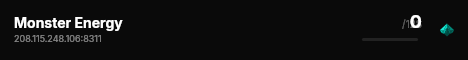 Monster Energy live status badge