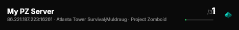 My PZ Server live status badge