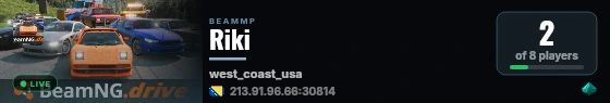 Riki live status badge